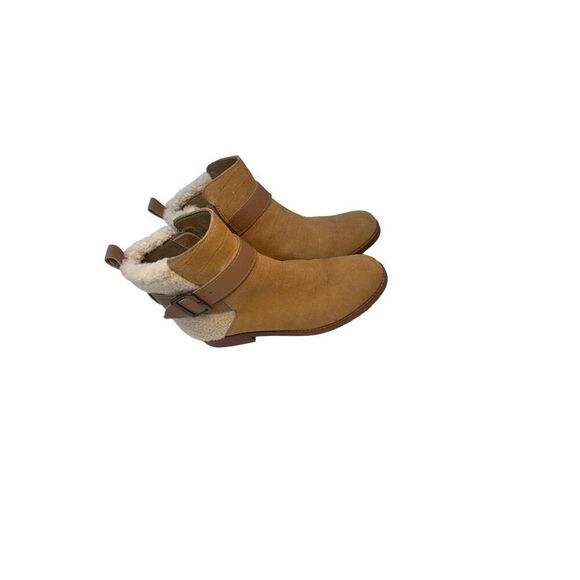   kelsi Dagger Sherpa suede moto bpots size 7  Anthropology - Picture 2 of 11